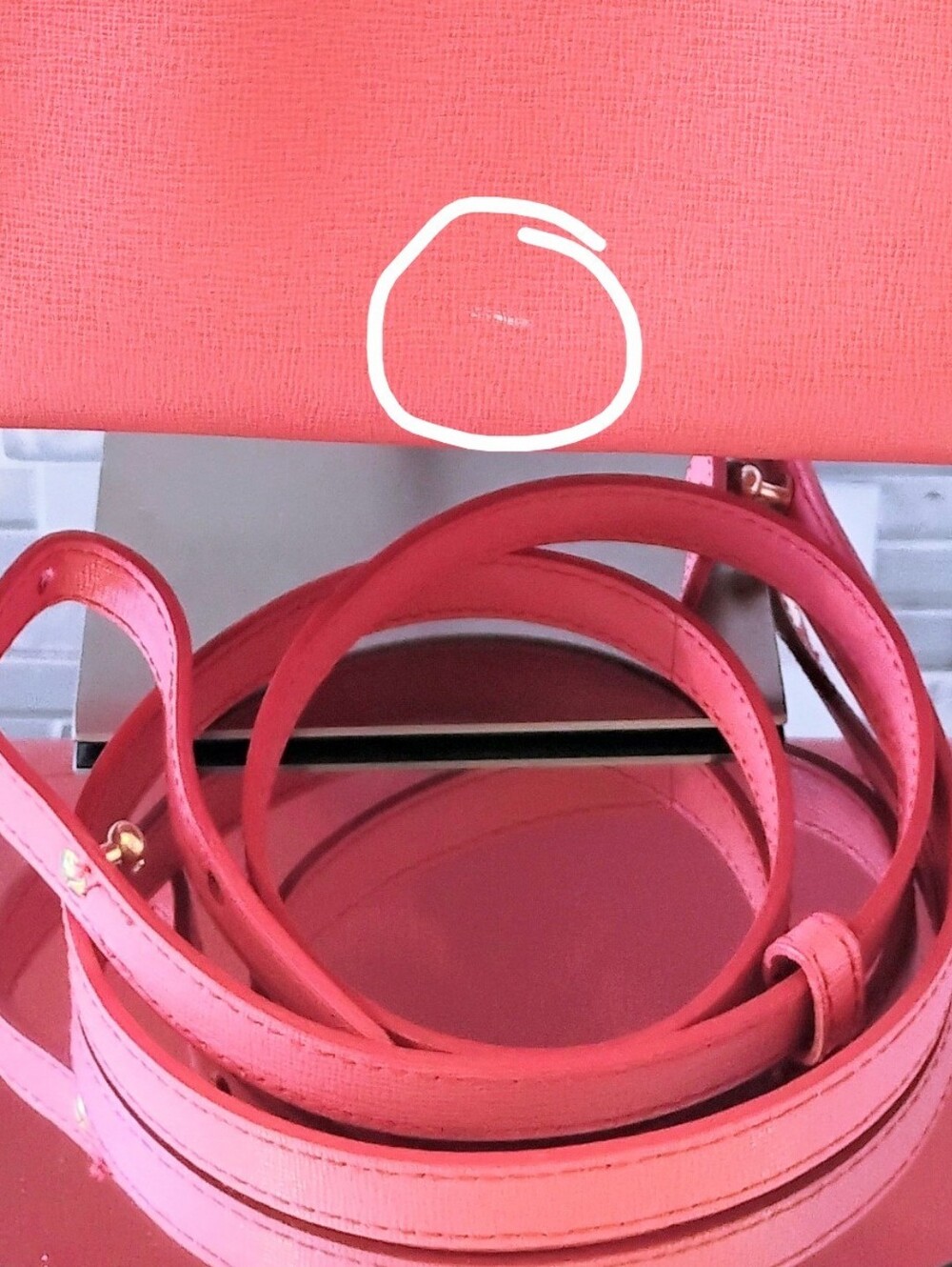 EUC Furla Boston Satchel Bag - Coral Pink GHW - Picture 13 of 15